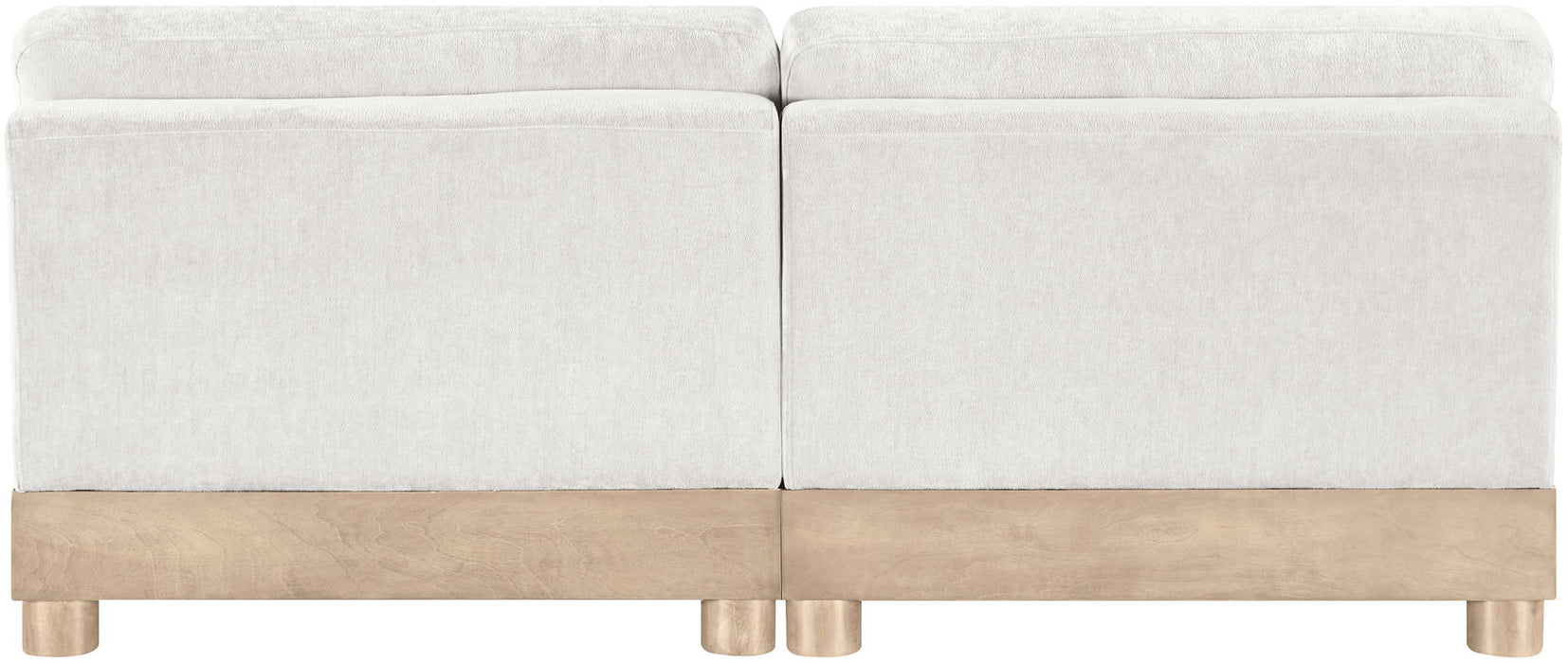 Turin - Chenille Fabric Upholstered Modular Sectional - White - Simple Home Plus