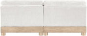 Turin - Chenille Fabric Upholstered Modular Sectional - White - Simple Home Plus