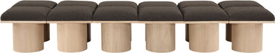 Pavilion - 12 Piece Modular Bench With Natural Base - Simple Home Plus