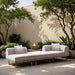 Laguna - 3 Piece Upholstered Outdoor Patio Modular Sofa With Backless Seat And 1 Arm - Simple Home Plus