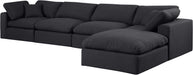 Comfy - 5 Piece Linen Modular Sectional With Chaise - Simple Home Plus