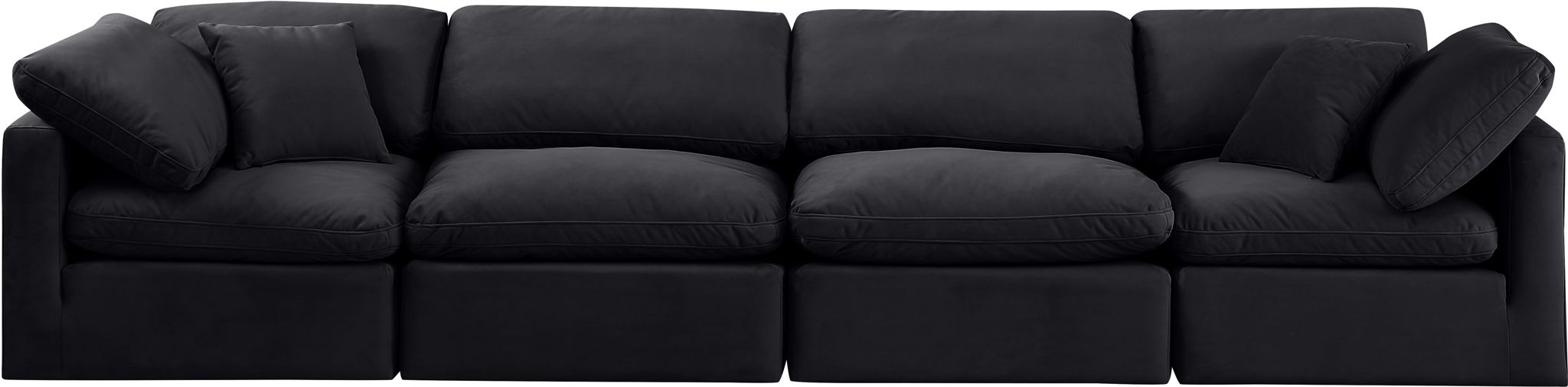 Indulge - Velvet 4 Seat Modular Sofa - Simple Home Plus