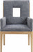 Gwendolyn - Dining Arm Chair With Natural Frame - Simple Home Plus
