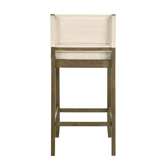 Yaneli - Contemporary Natural Wood Bar Height Kitchen Bar Stool - Simple Home Plus