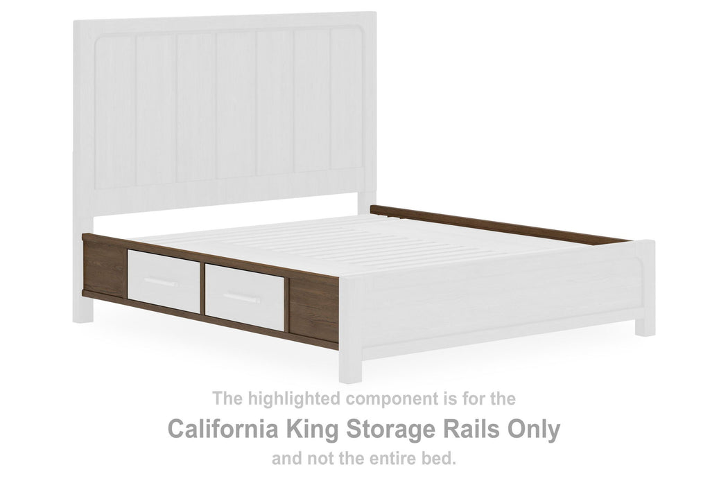 Cabalynn - California King Storage Rails - Light Brown - Simple Home Plus