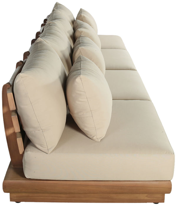 Mirella - 4 Piece Water Resistant Fabric Outdoor Patio Modular Sectional - Simple Home Plus