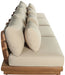 Mirella - 4 Piece Water Resistant Fabric Outdoor Patio Modular Sectional - Simple Home Plus