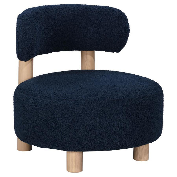 Zonie - Boucle Upholstered Barrel Back Accent Chair - Simple Home Plus