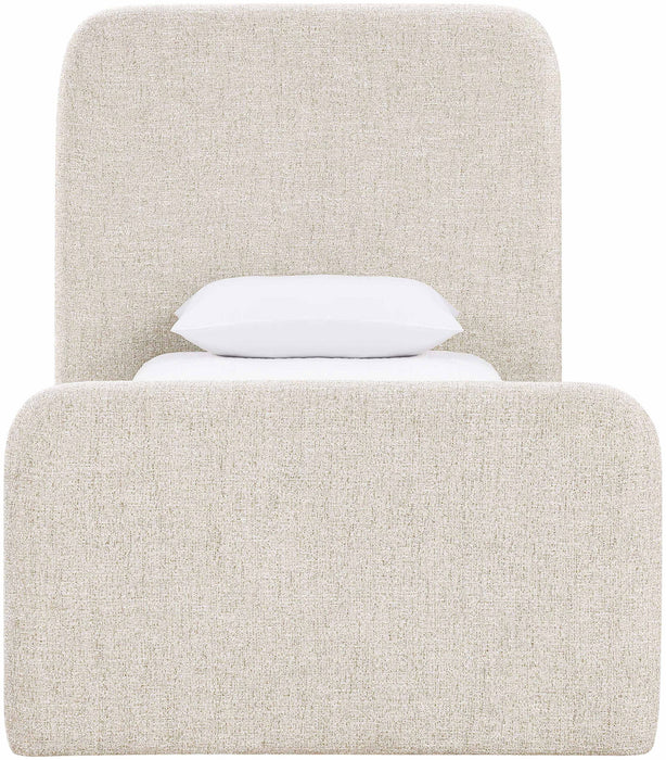 Fira - Linen Textured Fabric Upholstered Bed - Simple Home Plus