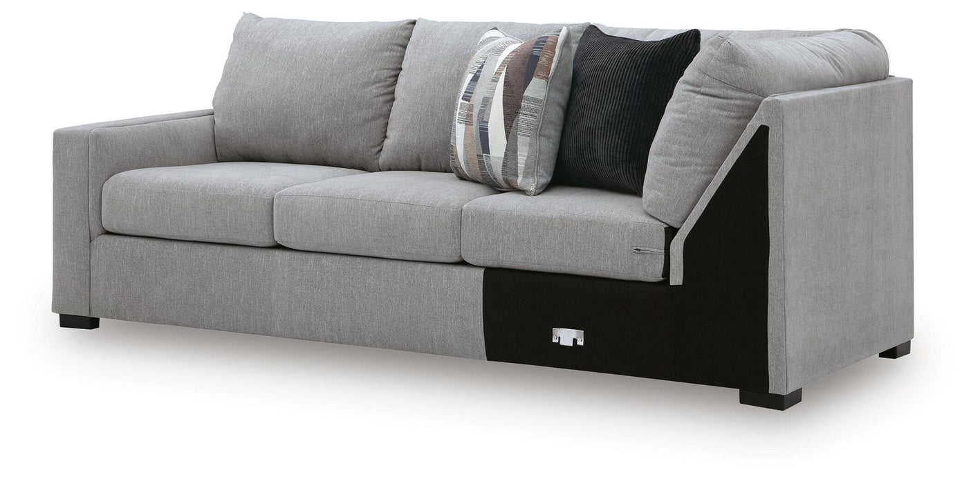 Lakepoint - LAF Sofa With Corner Wedge - Nickel - Simple Home Plus