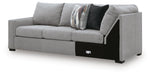 Lakepoint - LAF Sofa With Corner Wedge - Nickel - Simple Home Plus