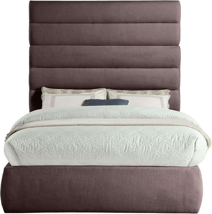 Adam - Linen Fabric Bed With 70.5" Headboard - Simple Home Plus