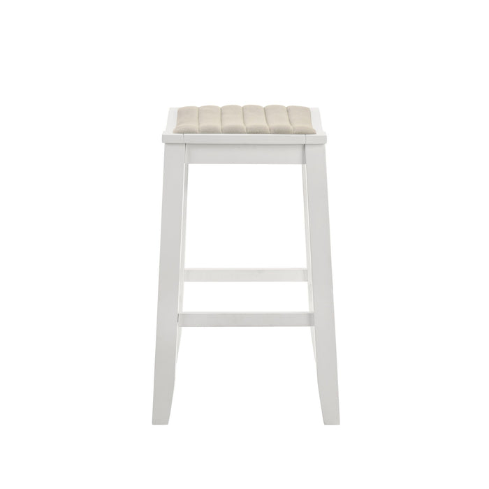 Iyani - Coastal Modern Wood Counter Height Kitchen Bar Stool - Simple Home Plus