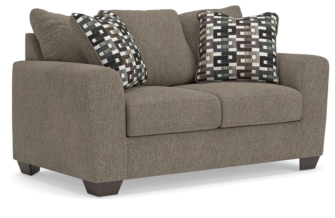 Triston-Peaks - Loveseat - Suede - Simple Home Plus