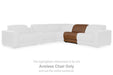 Magic Man - Armless Chair With Manual Headrest - Caramel - Simple Home Plus
