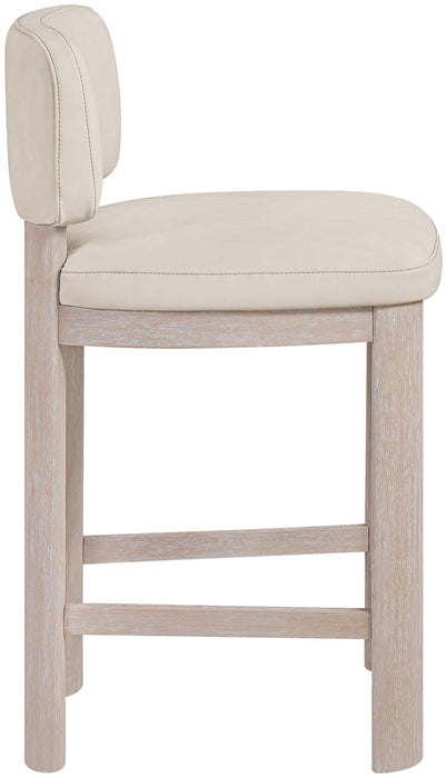 Paloma - Faux Leather Upholstered Counter Stool (Set of 2) - Simple Home Plus