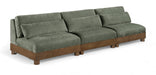 Turin - Chenille Fabric Upholstered Modular Sectional - Green - Simple Home Plus