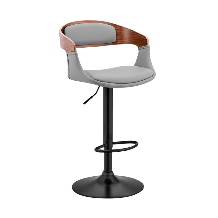 Benson - Adjustable Bar Stool - Walnut Wood - Simple Home Plus
