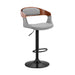 Benson - Adjustable Bar Stool - Walnut Wood - Simple Home Plus