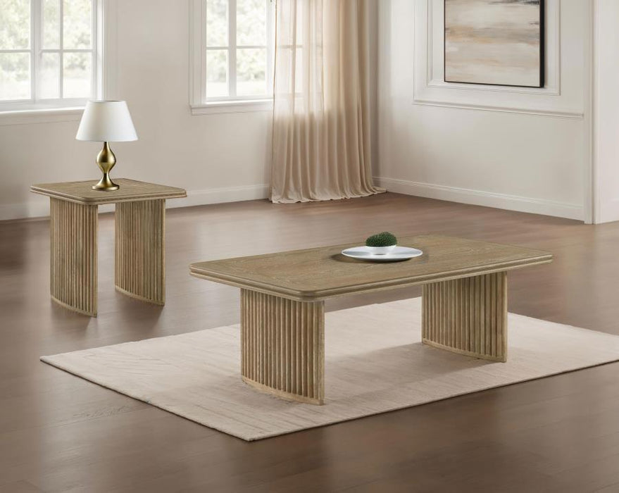 Adina - Wood Coffee Table Set - Simple Home Plus
