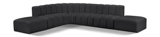 Arc - Faux Leather 7 Piece Corner Modular Sofa - Simple Home Plus