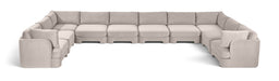 Hammond - Velvet Performance Fabric Upholstered 10 Piece Sectional - Simple Home Plus