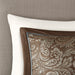 Aubrey - 6 Piece Duvet Cover Set - Blue / Brown - Simple Home Plus