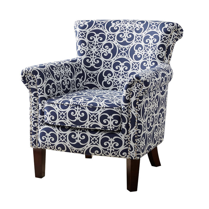 Brooke - Tight Back Club Chair - Navy - Simple Home Plus