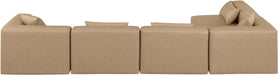 Cube - 5 Piece Modular Sectional - Tan - Simple Home Plus