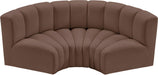 Arc - Faux Leather 3 Piece Modular U-Shaped Sofa - Simple Home Plus