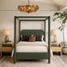 Salina - Velvet Upholstered Bed - Simple Home Plus