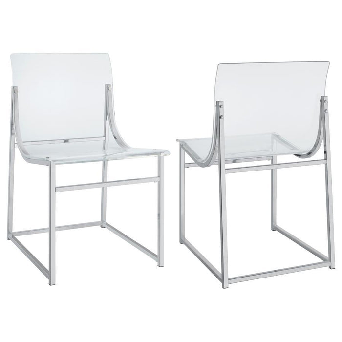Adino - Acrylic Dining Side Chair (Set of 2) - Simple Home Plus