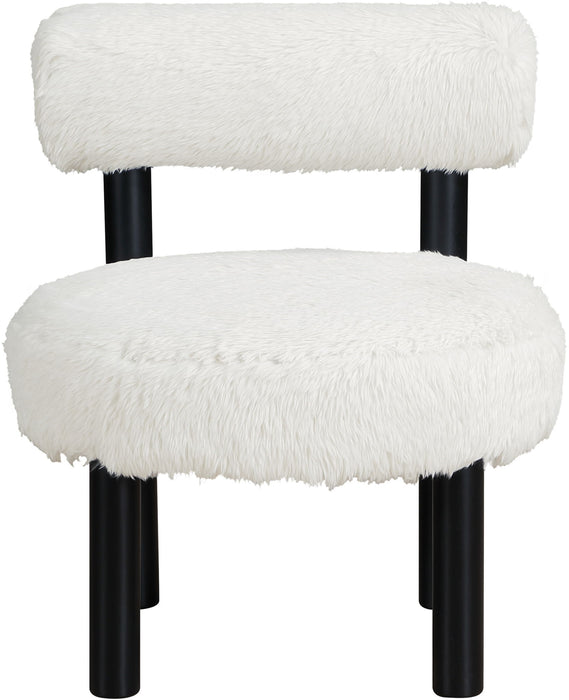 Ambre - Vegan Shearling Fabric Upholstered Accent Chair - Simple Home Plus
