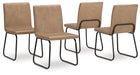 Pharwynn - Toast - Dining Upholstered Side Chair (Set of 4) - Simple Home Plus