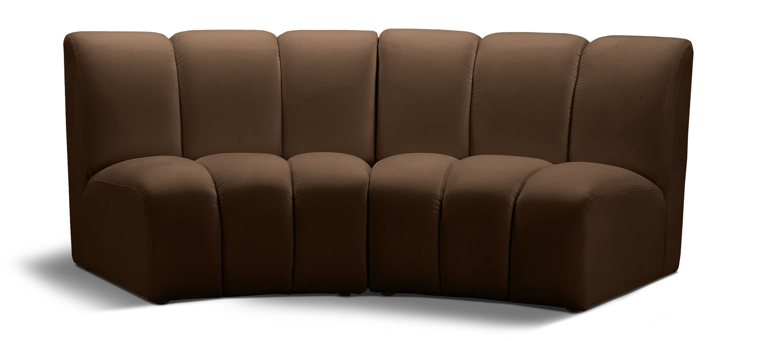 Infinity - 2 Piece Modular Sectional - Brown - Simple Home Plus