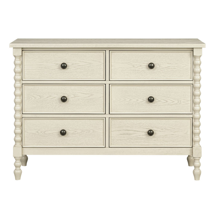 Beckett - Small Dresser - Antique Cream - Simple Home Plus