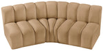 Arc - Velvet 3 Piece Modular Corner Sofa - Simple Home Plus