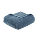 Burlington - Twin Berber Blanket - Blue - Simple Home Plus