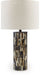 Ellford - Black / Brown / Cream - Poly Table Lamp - Simple Home Plus