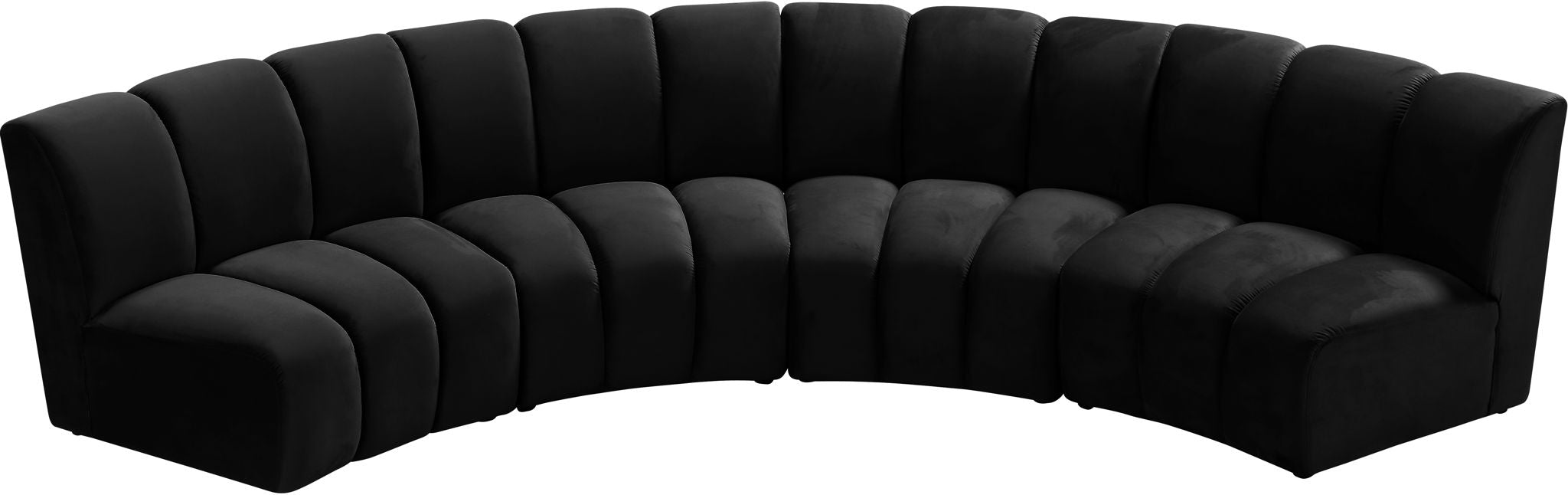 Infinity - 4 Piece Velvet Modular Sectional - Simple Home Plus