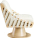 Millwin - Swivel Accent Chair With Natural Base - Simple Home Plus