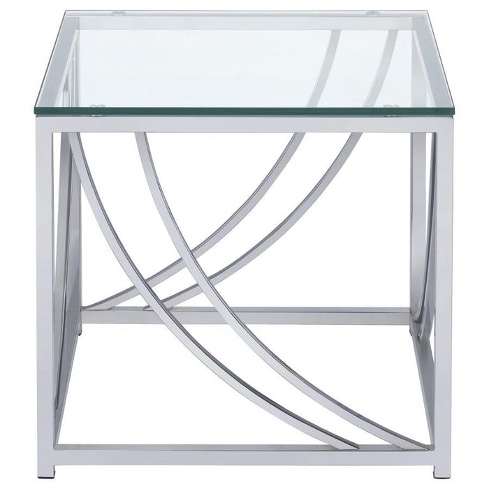 Lille - Glass Top Coffee And End Table Set - Simple Home Plus