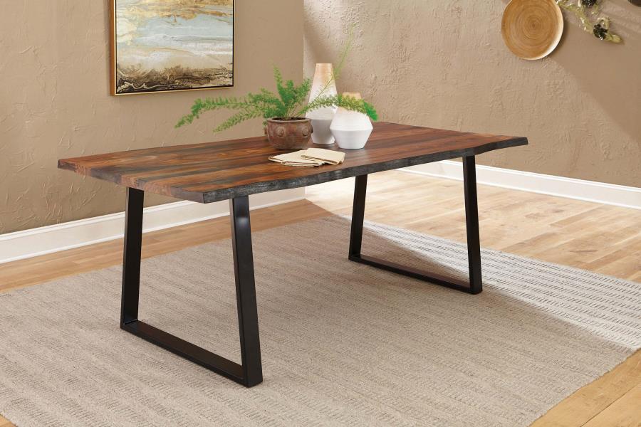Ditman - Live Edge Dining Table - Gray Sheesham - Simple Home Plus