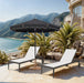 Amalfi - Patio Umbrella - Light Brown Base / Black Pole - Simple Home Plus