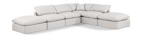 Indulge - Faux Leather 6 Piece Modular Armless Sectional - Simple Home Plus