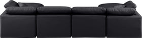 Indulge - Faux Leather 6 Piece Modular Double Chaise Sectional - Simple Home Plus