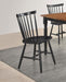 Hollyoak - Windsor Wood Dining Side Chair (Set of 2) - Black - Simple Home Plus