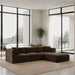 Shaggy - 4 Piece Modular Sectional - Simple Home Plus