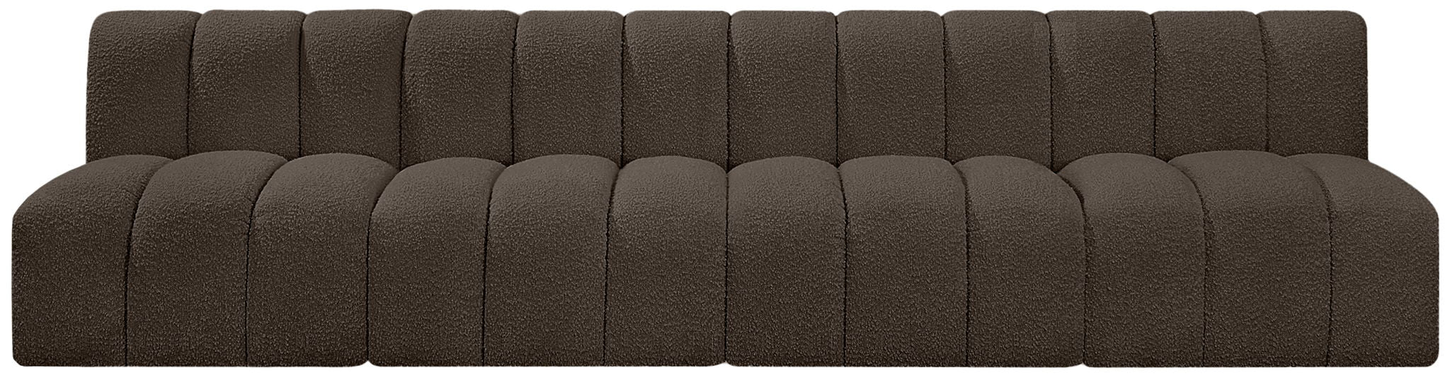 Arc - Boucle Fabric 4 Seats Modular Sofa - Simple Home Plus