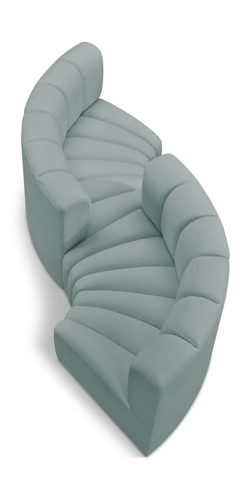 Arc - Faux Leather 4 Piece Curved Modular Sofa - Simple Home Plus